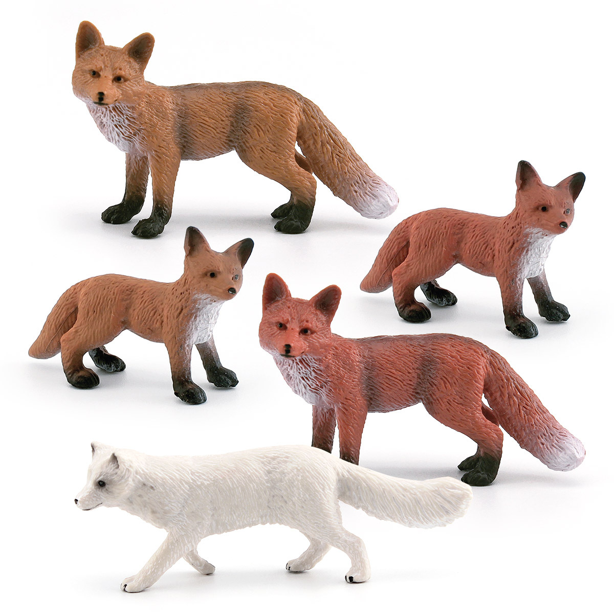 Cross-border simulation wildlife fox model red fox red fox white fox micro landscape sandbox desktop decoration ornament