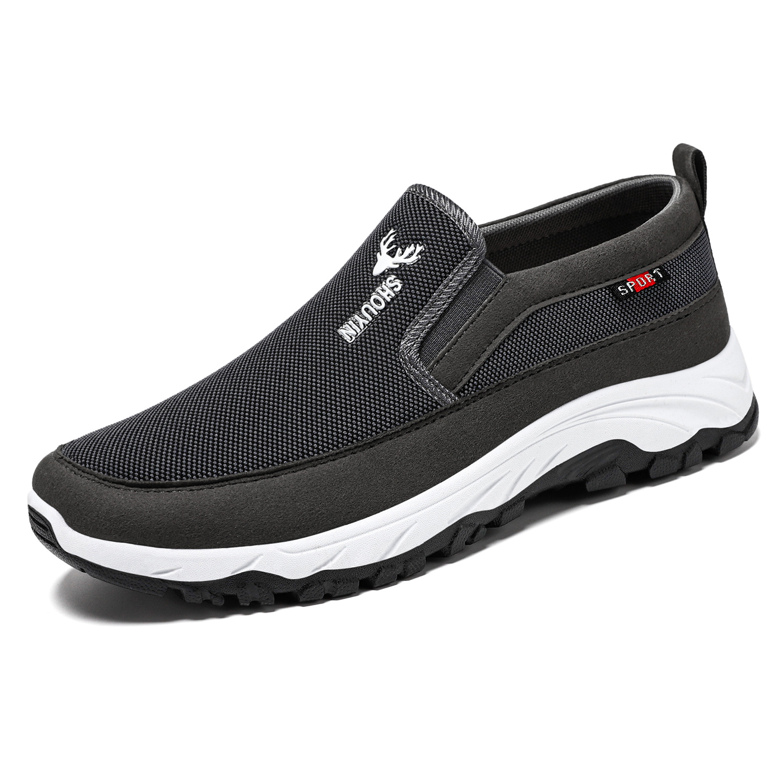 Zapatos de Hombre, Nuevo Estilo, Zapatos de Tela Sin Cordones, Zapatos Casuales para Transmisión en Vivo, Dropshipping, Zapatos Casuales con Suela Suave, Mocasines