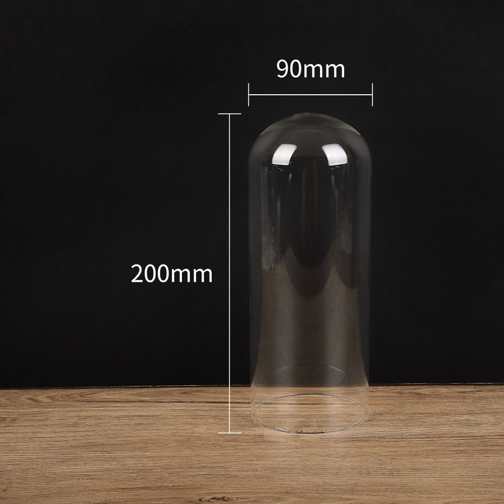 Flor inmortal cubierta de vidrio DIY hecha a mano micro paisaje decoración de escritorio cubierta de vidrio caja de exhibición cubierta de vidrio de flor inmortal