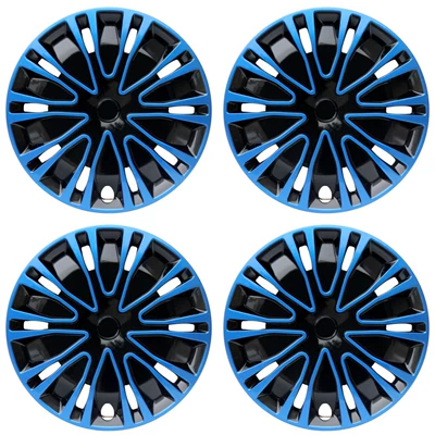 cover decorative wheel hub cover tire – Hub cover - 12inch-bk-blue-and-black-4-pieces