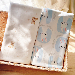 Summer and Autumn Newborn Baby Blanket, Delivery Room Wrap, Newborn Baby Cotton Blanket, Four-Season Thin Anti-Jump Wrap Sheet