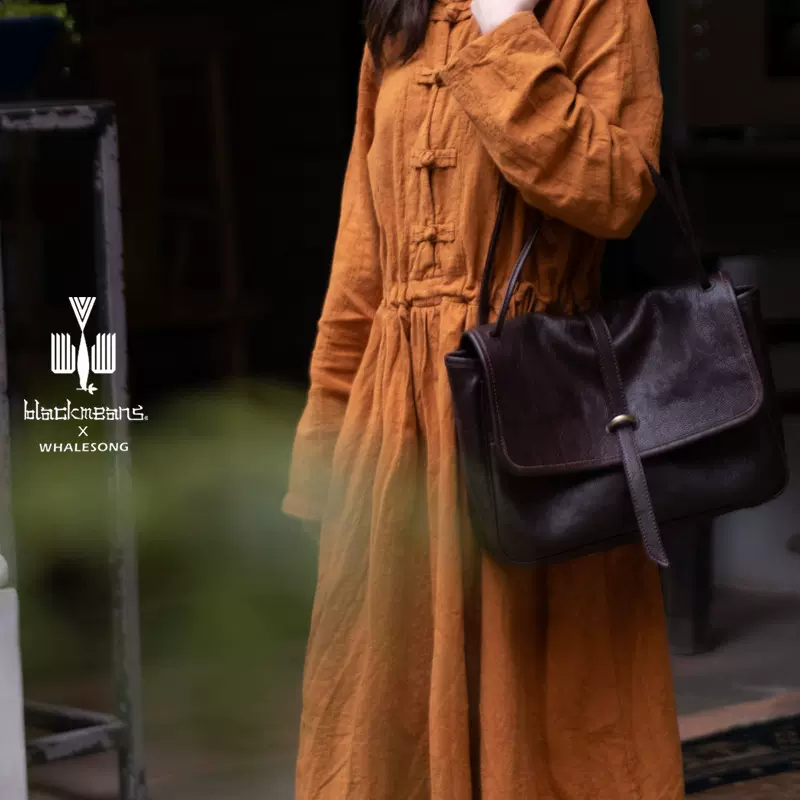 裘大真表姐2025新款真皮女包头层牛皮腋下包复古手工植鞣皮斜挎包