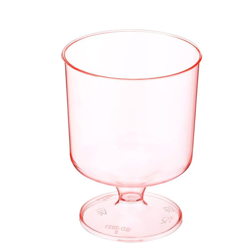 Copa de champán de plástico dorada, copa de cóctel desechable, copa transparente para vino tinto, copa para soda y martini