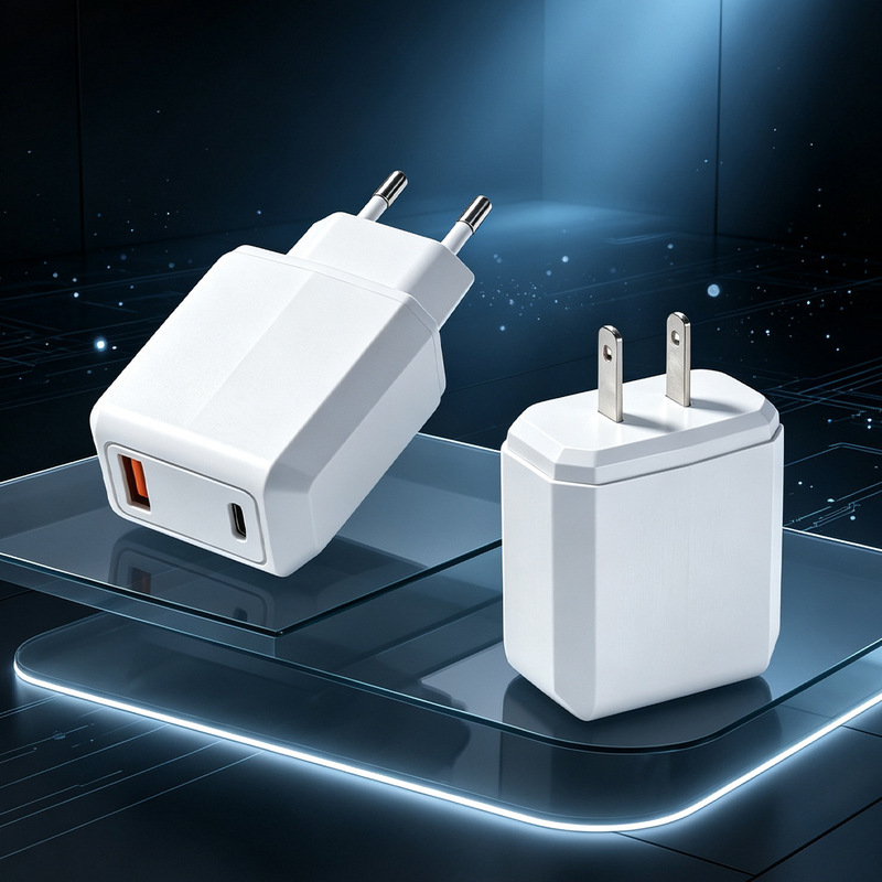Suitable for Samsung and Apple PD20W fast chargers, 5V1A2A multi-port charging adapters, QC3.0, with US, European, UK, and Indian plug standards Suitable for Samsung and Apple PD20W fast chargers, 5V1A2A multi-port charging adapters, QC3.0, with US, European, UK, and Indian plug standards