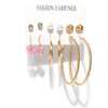 European and American retro ear ring ear decoration Earrings metal exaggerated large circle earrings set F13040-F13120