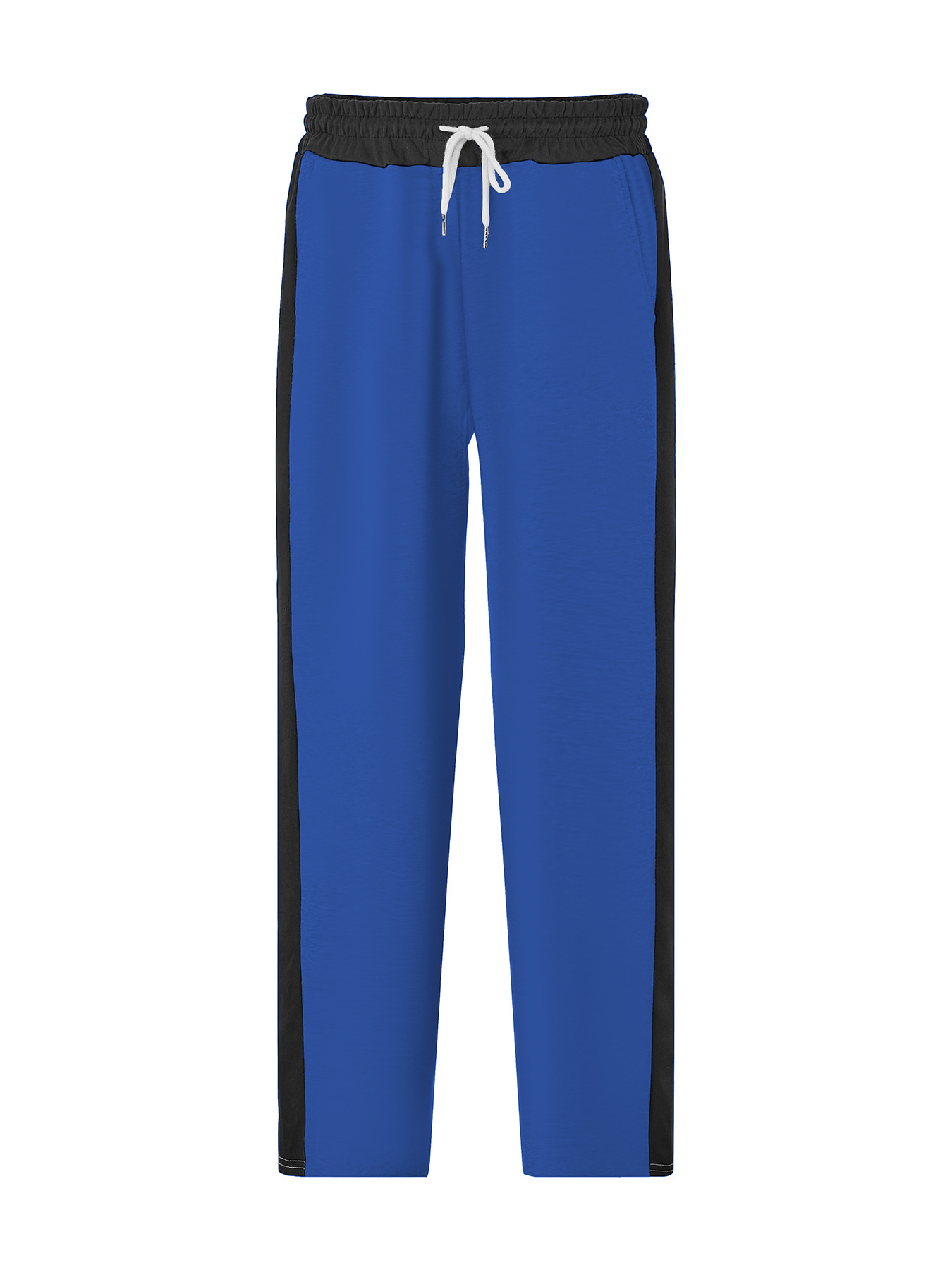 Modische Herren Freizeithose Mit Webband Und Farbblock Design_voghion.com