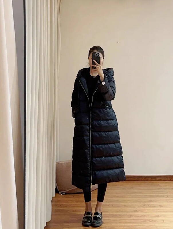 新款女士双面穿加长款鹅绒服|undefined