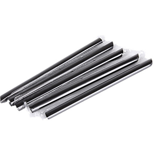 Milk tea straight tip extended thin straw disposable green independent paper packaging art small straw plastic juice