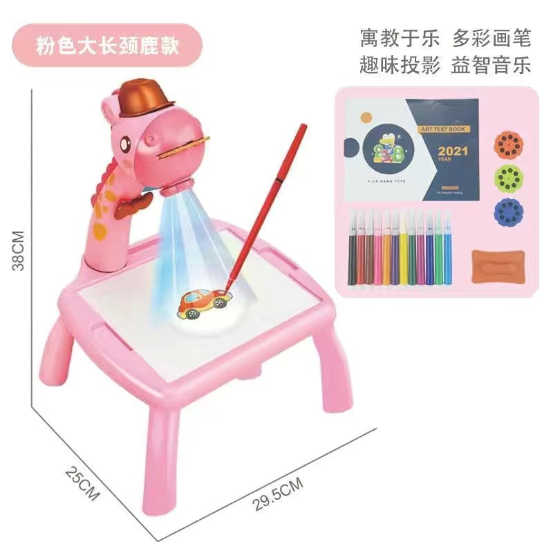 Juguetes de puzzles de proyección infantil 5 niños de 3 a 6 años 4 niñas pintadas pintadas pintadas graffiti borrables tablero de escritura image 9
