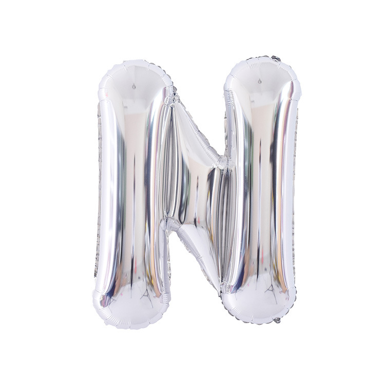 32 pulgadas 40 pulgadas 16 pulgadas inglés carta globo de aluminio fiesta de cumpleaños decoración de la boda papel de aluminio globo escena diseño