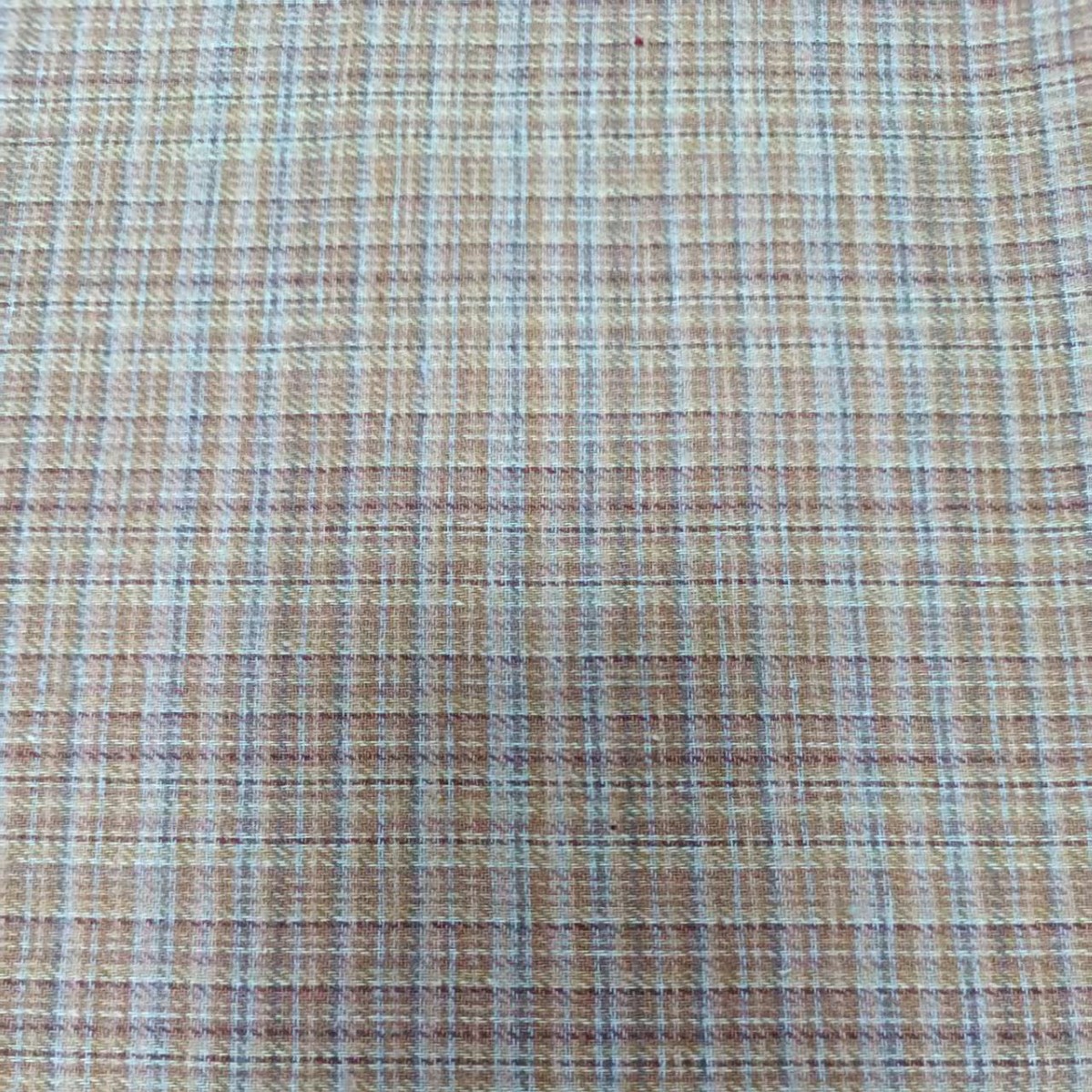 涤棉格子面料色织棉面料旗袍衬衫布秋冬棉服服饰布厂家经典提花