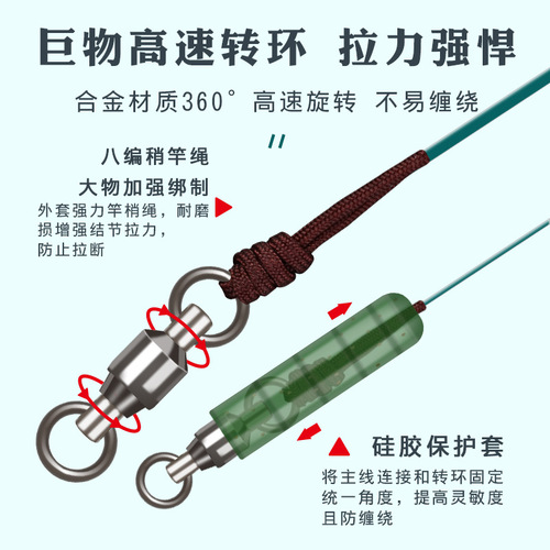 Nylon large finished product line group main line set herring sturgeon silver carp and bighead carp giant fishing line group reinforced accessories wholesale