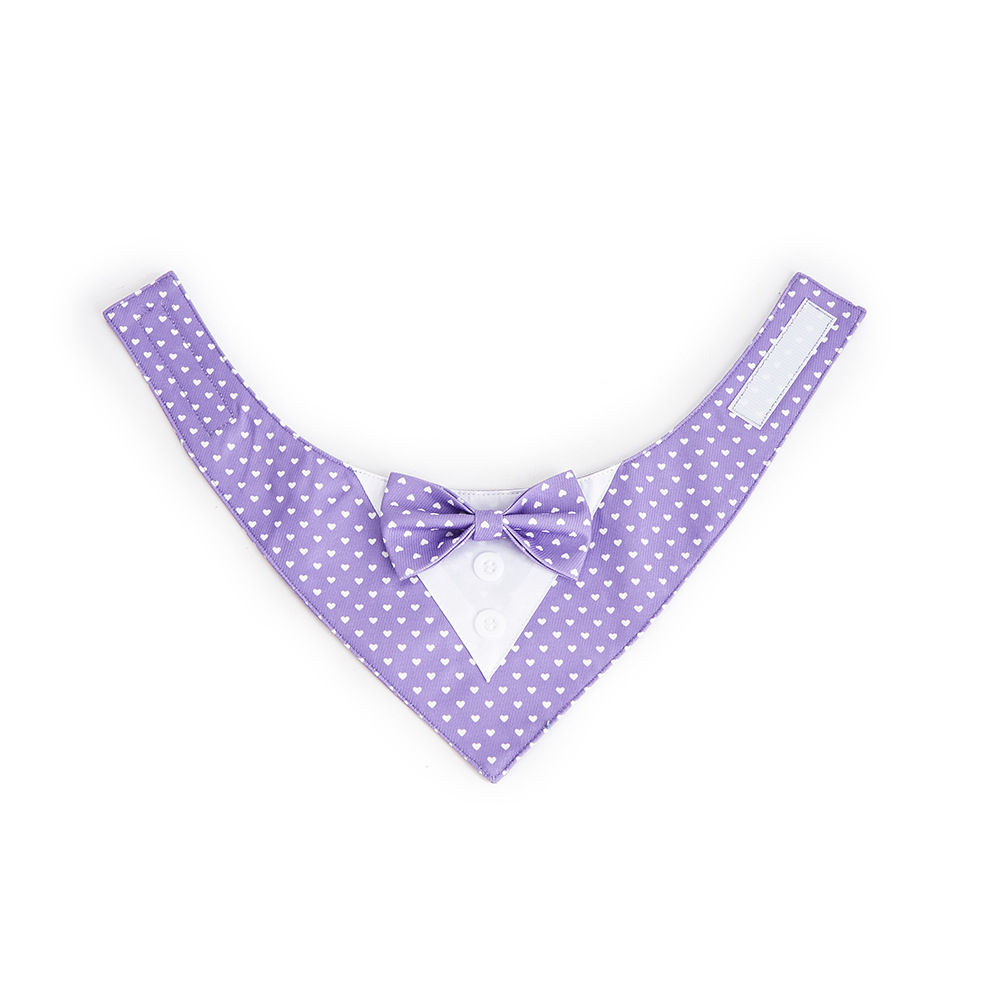 TANPOPO transfronterizo nuevo amor adorable mascota fiesta decoración traje mascota toalla de saliva bufandas triangulares