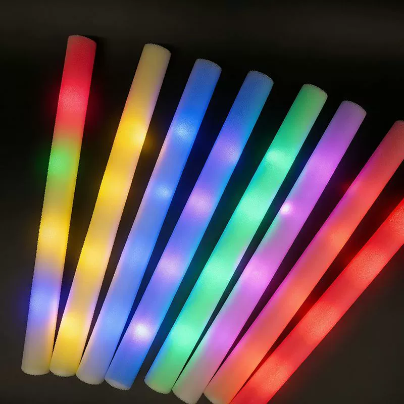 Colorful sponge flashing light stick from foam