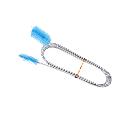 Fish tank water pipe cleaning brush filter bucket inlet and outlet water pipe cleaning brush stainless steel water pipe spring brush glass water pipe brush