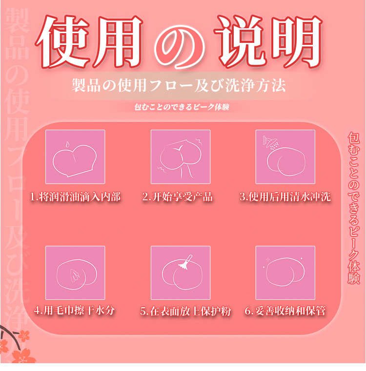 Jiuai Realistic Vagina and Buttocks Masturbator, TPE Manual Aircraft Cup, Flesh Tone — detail image 16