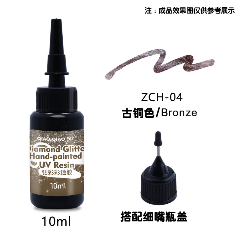 メーカー卸売 UV カラー接着剤 24 色ダイヤモンドフラッシュ UV カラー接着剤顔料 DIY 塗装ビーズ無臭カラー接着剤 UV 接着剤|undefined