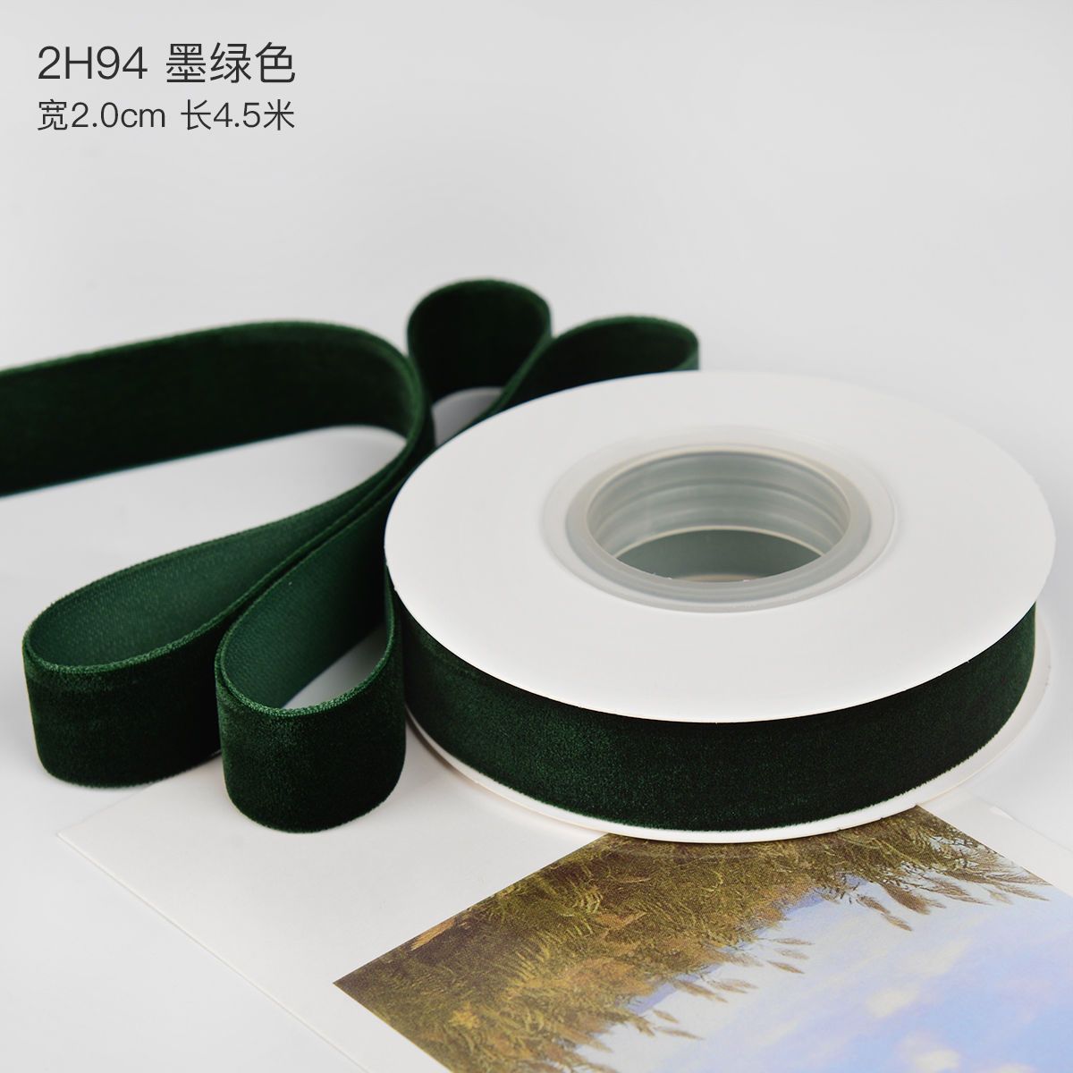 Año Nuevo vino al por mayor transfronterizo cinta de terciopelo cinta de regalo de Navidad arco DIY hecho a mano