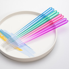 A008 ͸������ɫ����23cm�ǿ�������clear chopsticks