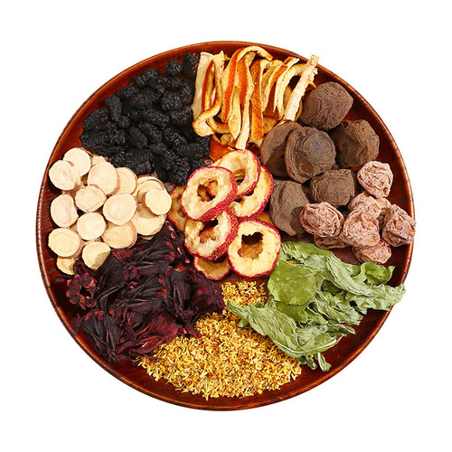 Sour plum soup bag tea no-cook black plum, hawthorn, tangerine peel and roselle combination sour and sweet summer refreshing cold drink sour plum soup