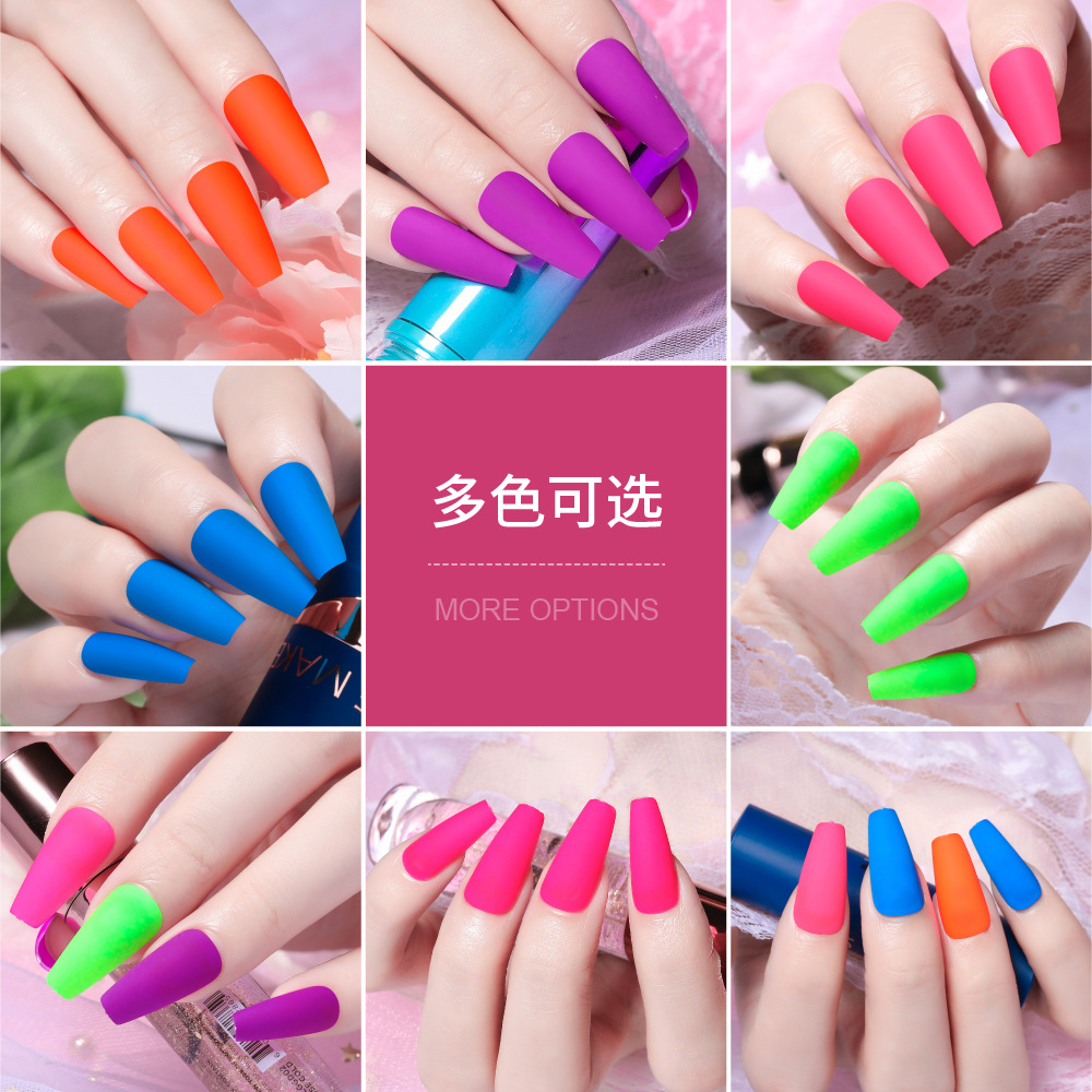 Fluorescence short nail stickers
