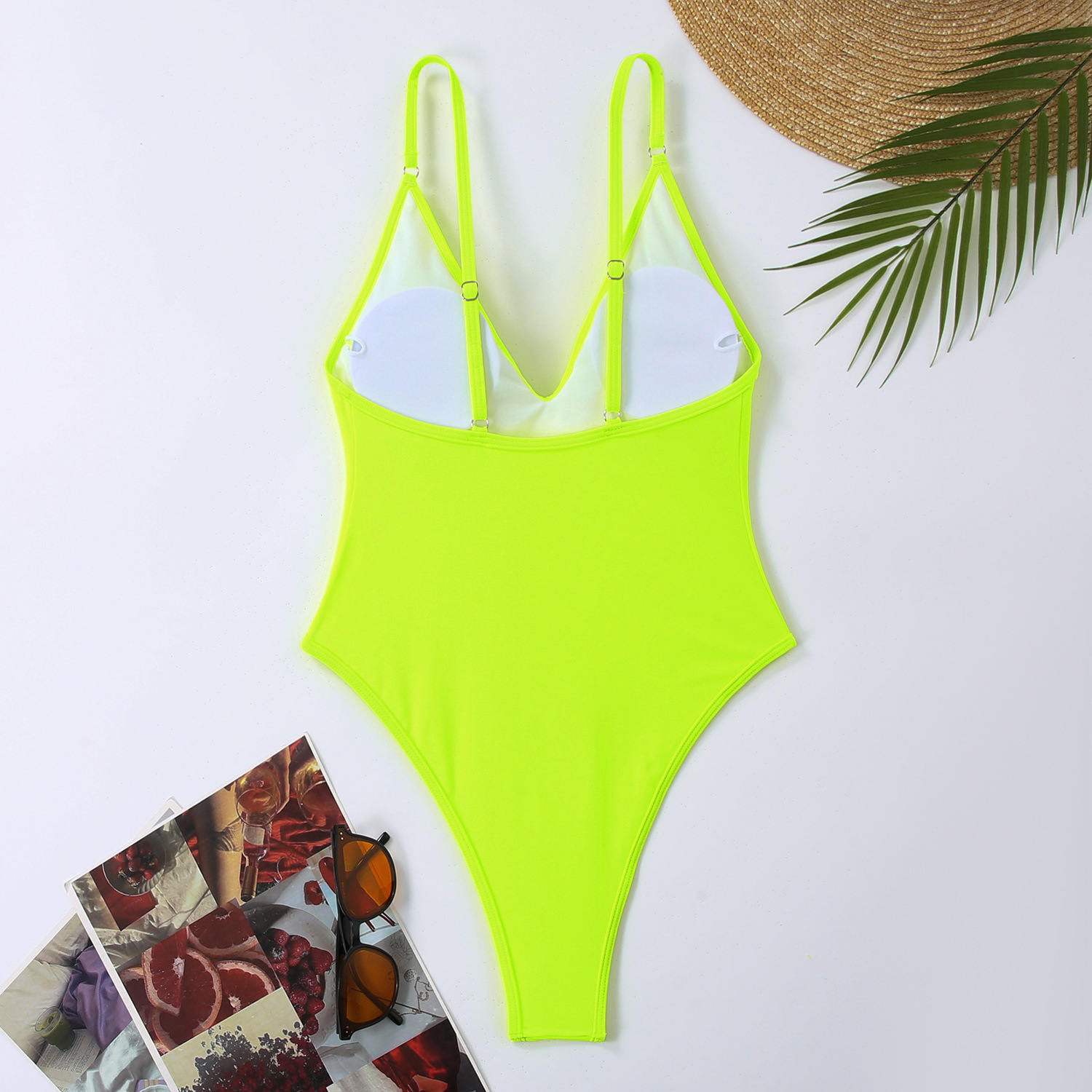 175g Weight Sleeveless Sleeve Length Pullovers Placket Type Nylon, Polyester Fabric Type Regular Top Length One-pieces Tops Type 1 Piece Quantity Swimming Pool, Beach Occasion Strap Neckline Skinny Fit Type Solid Color Pattern Women's Gender Beach Style Women's Beach Solid Color 1 Piece Tankinis Swimwear 28