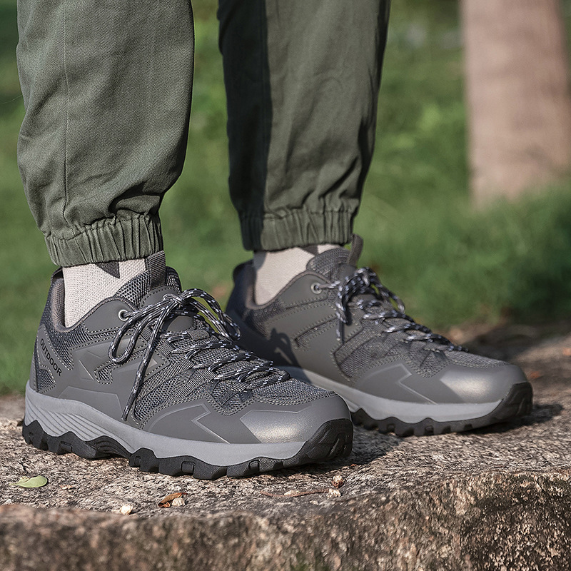 Men's and Women's Same Style Hiking Shoes, Breathable, Non-Slip, Wear-Resistant, Outdoor Camping, Cross-Country Travel, Mesh Casual Sports Hiking Shoes