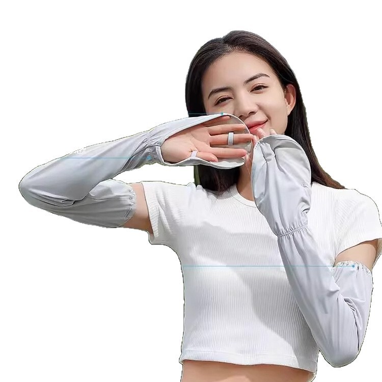 ドライビング日焼け止め手袋、アイスシルク日焼け止めスリーブ、女性用紫外線防止サイクリングアイススリーブ、アームスリーブ、プラスルーズサマー|undefined