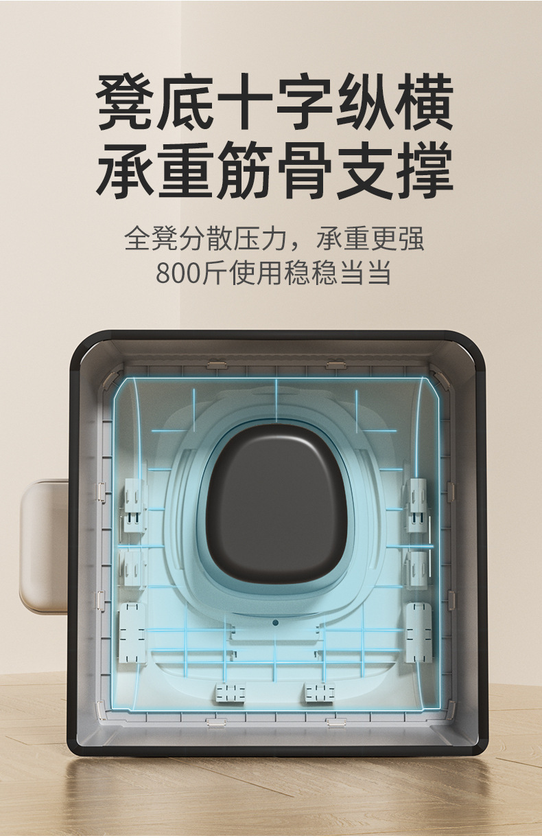 Cross-Border New Model Folding Toilet Car-Mounted Emergency Camping Toilet Stool Adult Portable Anti-Odor Outdoor Rv Toilet