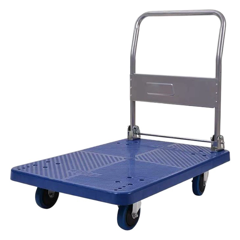 Тележка складская усиленная для тяжелых грузов, бесшумная, с тормозами, малая, портативная, складная, для логистики и транспортировки