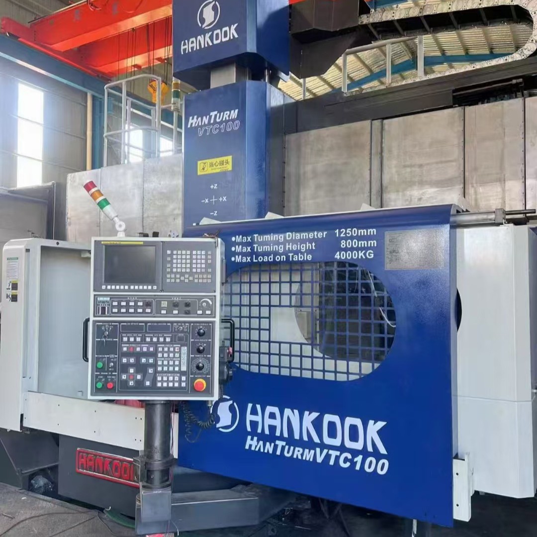 转让二手韩泰VTC-100M车削加工中心主电机功率45承重:4000kg