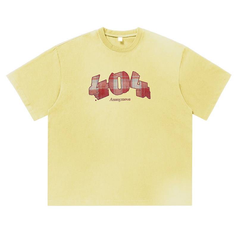 チェック柄デジタルプリント半袖Tシャツ 男女兼用 夏新作 日本風 ゆったり 綿100% 半袖 トレンドブランド ヴィンテージ風Tシャツq|undefined