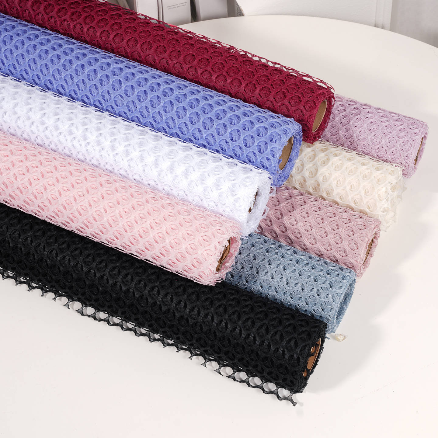 韩式圆形洞洞网镂空网纱鲜花花束花店包装材料花艺资材diy