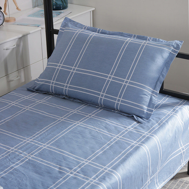 100% algodón puro dormitorio de estudiantes sábanas individuales 0,9 m dormitorio cama individual algodón hogar doble edredón lista