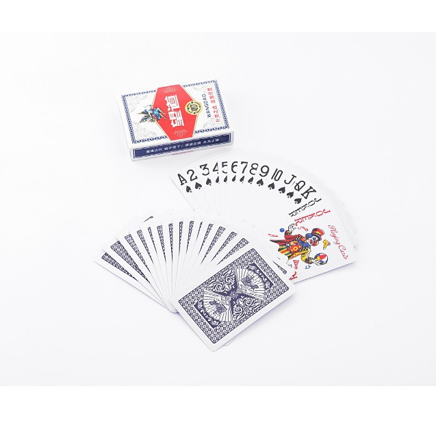 Wangdao 806 poker pescado endurecido impermeable al desgaste doméstico pesca sala de poker con 10 cartas voladoras