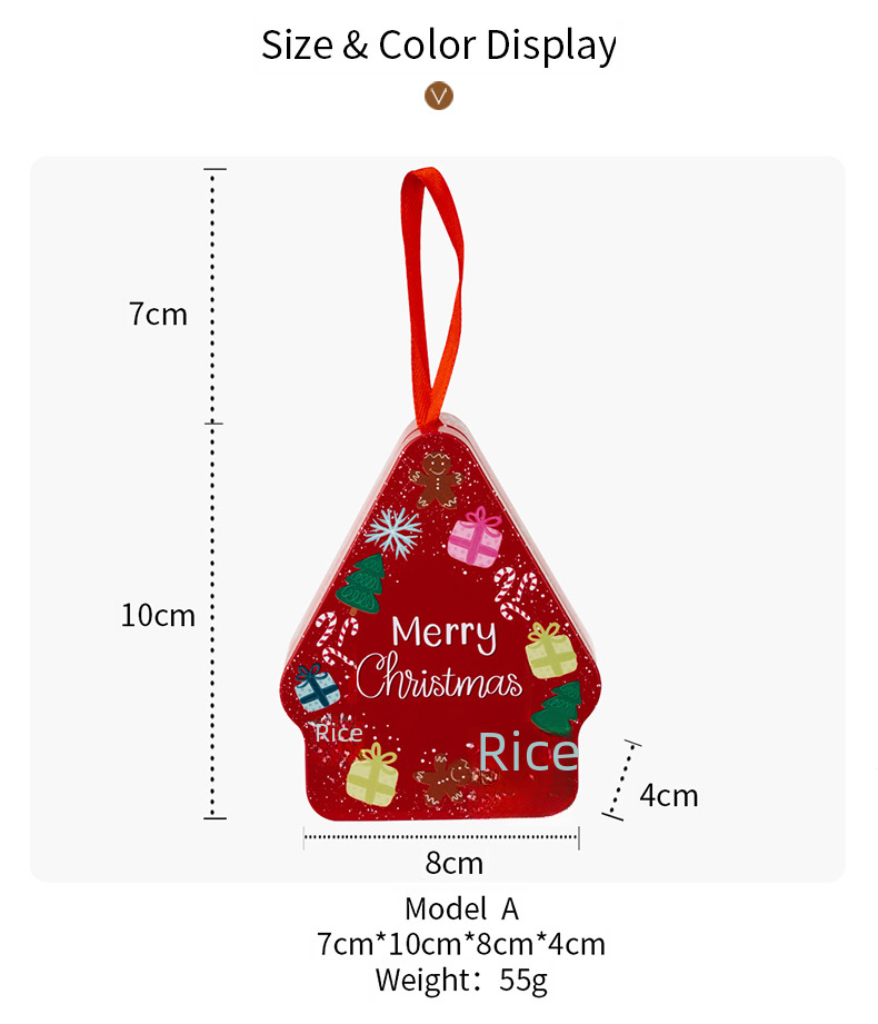 Christmas New Arrival Decorations Polygonal Cartoon Printed Tinplate Box Christmas Season Children's Handheld Gift Box_voghion.com
