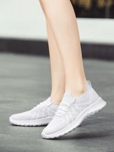 厂家直供2021新款夏季飞织网布女鞋跑步鞋大码运动休闲鞋一件代发