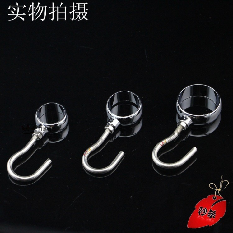 Round tube windproof hook pipe hook zinc alloy casing hook drying rack fixed drying tube non-slip positioning hook wholesale
