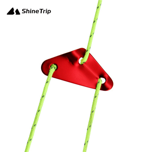 Shanqu aluminum alloy wind rope buckle adjustment buckle parachute rope buckle outdoor tent canopy rope camping accessories wholesale medium size