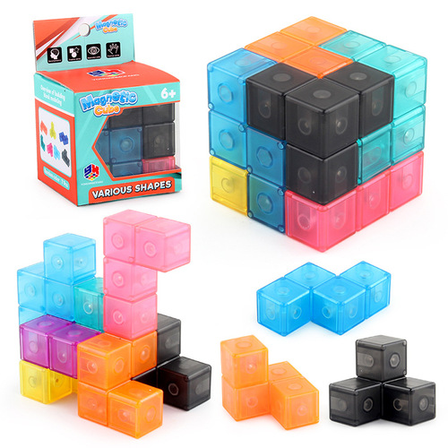 Source Factory Magnetic Building Blocks Rubik's Cube Building Blocks Three-dimensional Magnetic Rubik's Cube Thinking Logic Intelligence Rubik's Cube