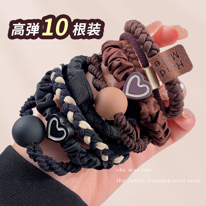 高马尾头绳发圈女成人2025新款高端发绳皮筋高弹力耐用扎头发发饰|undefined