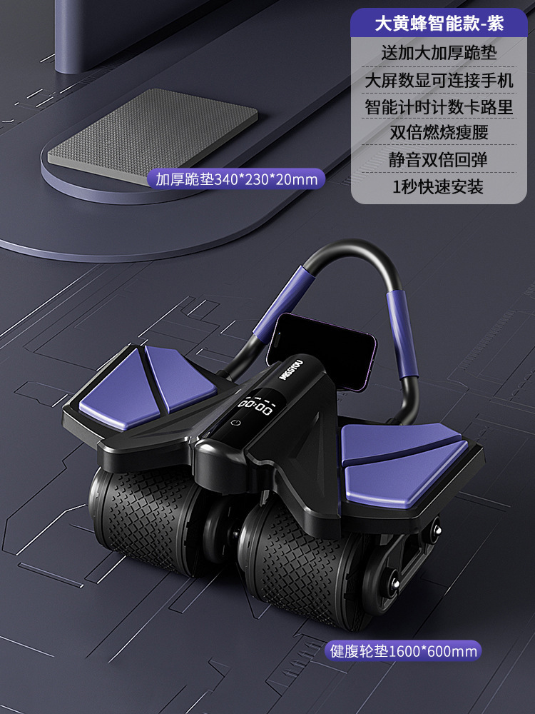 보라색 4륜 LCD 디지털 디스플레이 모델
