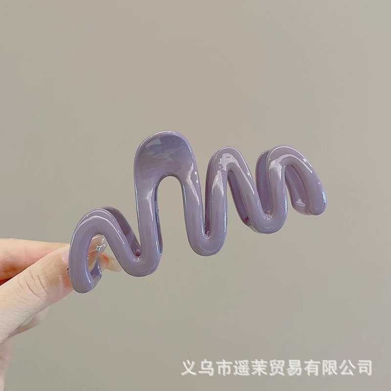 咖色磨砂抓夹女2025年新款发夹后脑勺大号发量多鲨鱼夹子发卡头饰|undefined