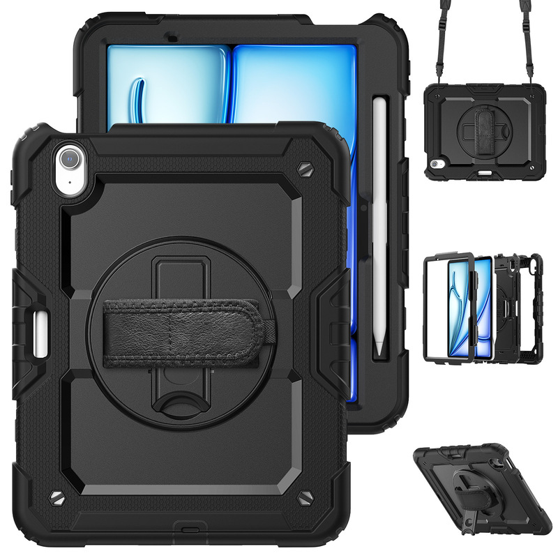 Suitable for iPad Air11 Apple Tablet Protective Case M3 Griffin Strap Hand Strap Anti-Bending Strap Bracket Anti-Fall Shell