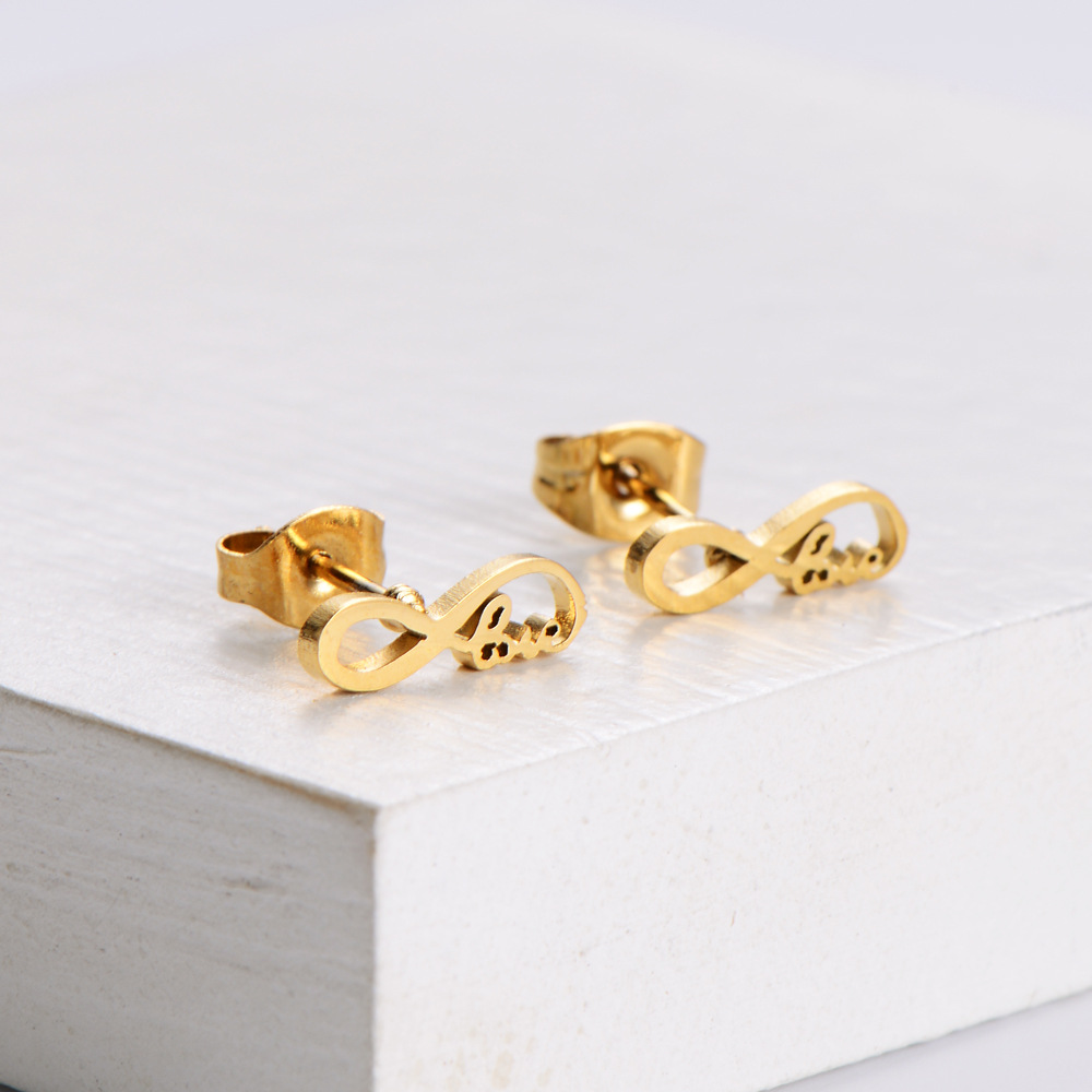 Simple Bow Clavicle Chain Earrings Set Wholesale Nihaojewelry