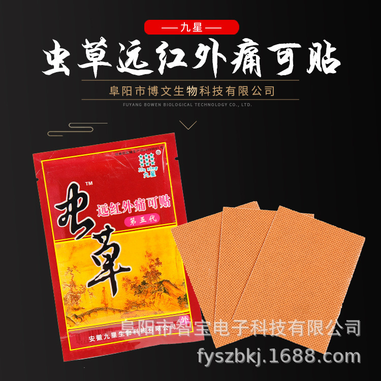九星の第五世代の赤い箱の虫草の遠赤外線の痛みは膝の腰の足の首の肩を貼ることができます。|undefined
