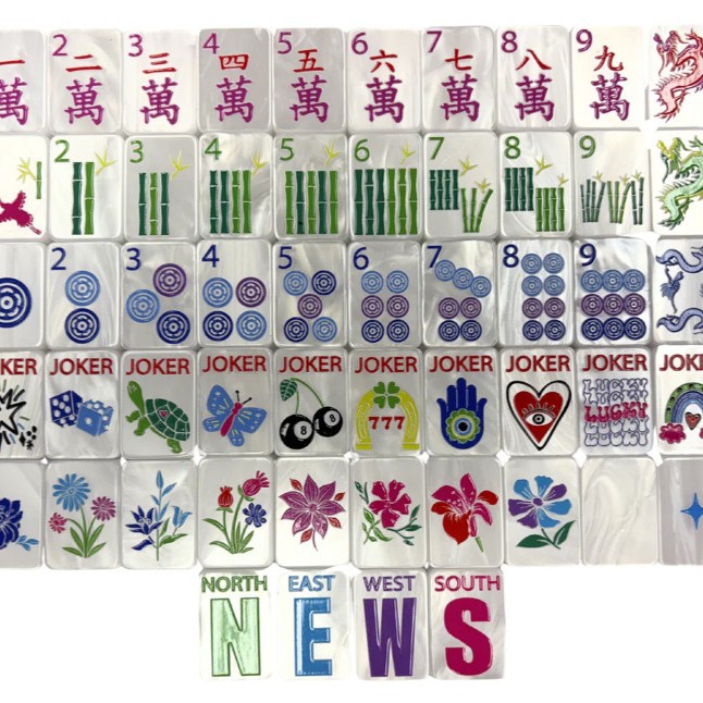 New in stock: American Mahjong lucky charm tiles, American mahjong tiles, best-selling custom mahjong for cross-border sales