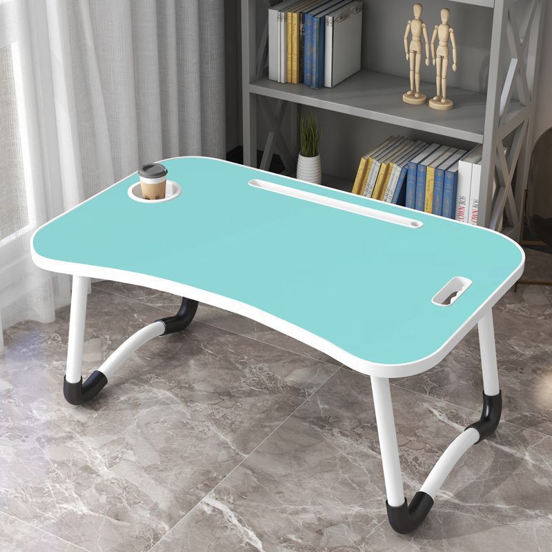 Dormitory Children's Study Desk, Lazy Person's Stand-Up Desk, Small Bed Table, College Student Molded Plastic Integrated Foldable Computer Desk