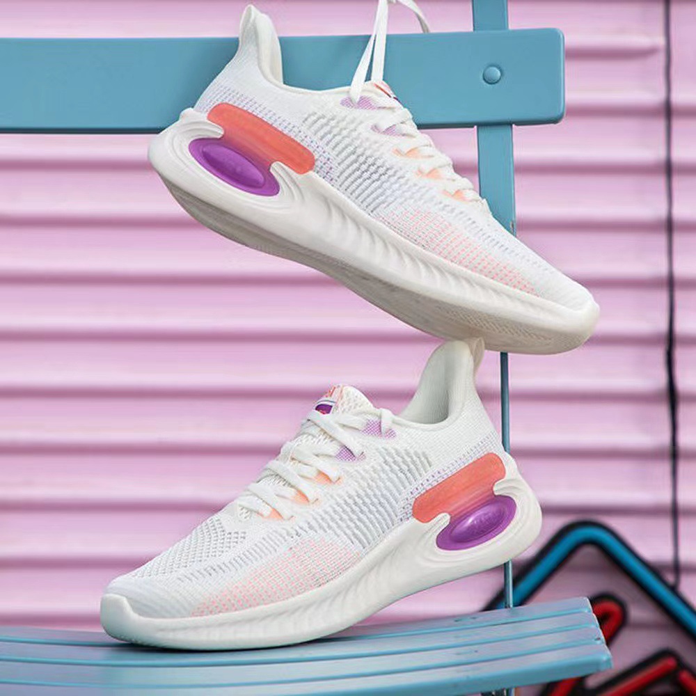 Damskie buty tenisowe Buty do koszykówki Buty sportowe Trampki Podeszwa z syntetycznej gumy Obuwie amortyzowane_voghion.com