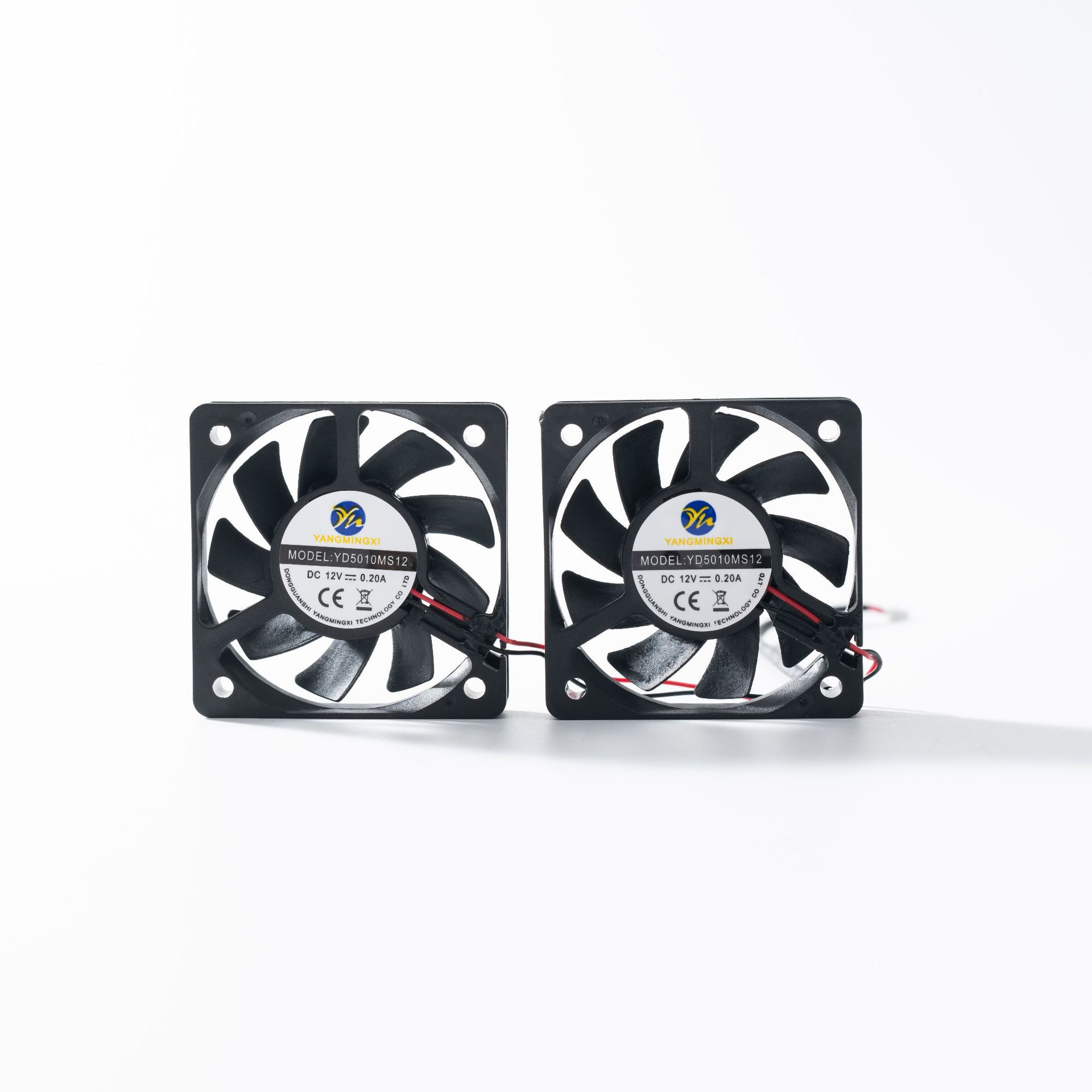 现货5010方框风扇笔记本一体机香蕉机5V12V直流风扇加湿器鼓风机